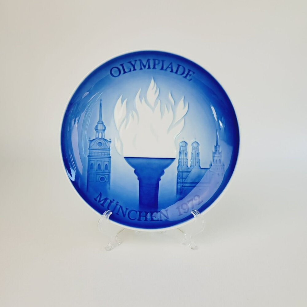 Bing & Grondahl Olympic München 1972 Commemorative Plate First Issue Denmark
